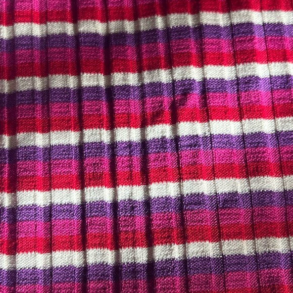 NWT Year Of Ours L Striped Pink Ribbed Flared Women's Pants - Picture 9 of 9